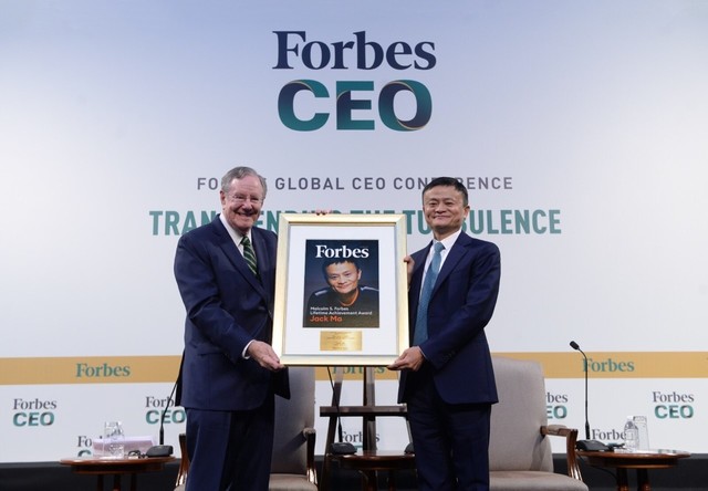 Ma Yun wins Forbes Lifetime Achievement Award